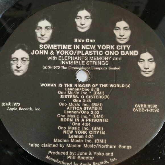 John & Yoko Plastic ONO Band Some Time in New York City Apple 1972 - Picture 2 of 6